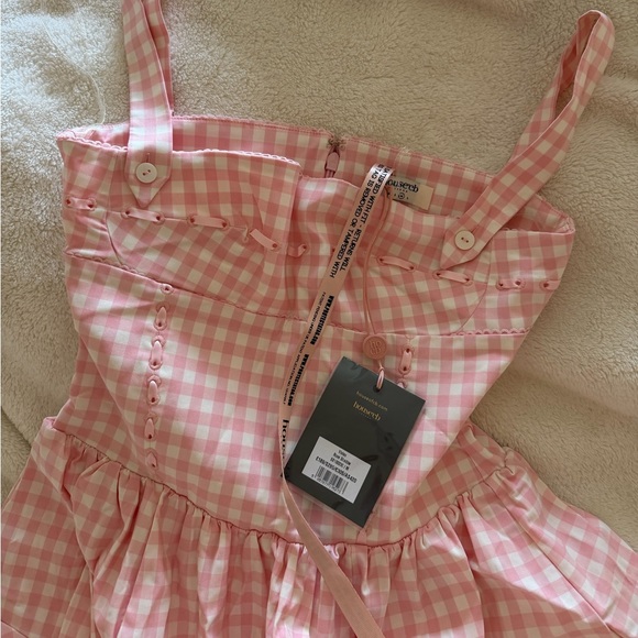 House of CB Vivien Gingham Midi Sundress - Size M - Picture 8 of 10